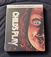 CHILD'S PLAY 1988 LIMITED EDITION STEELBOOK 4K ULTRA HD NEW SEALED 