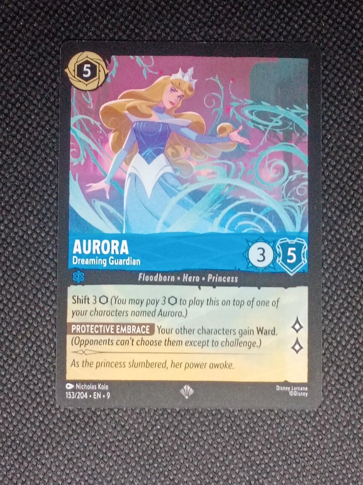 Aurora - Dreaming Guardian 153/204 Super Rare Fabled Lorcana Near Mint