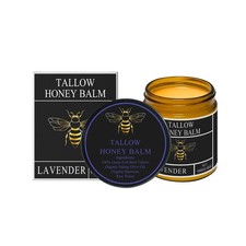 NEW Terra Lotus ORGANIC Beef Tallow Balm Raw Honey Citrus Moisturizing Cream