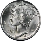 1945-S Mercury Dime PCGS MS65 Blast White Great Eye Appeal