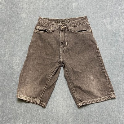 Southpole Bermuda Shorts Womens 8 Gray Cotton Stretch Straight Leg Mid Rise