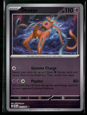 Deoxys - 031/086 - ME04: Chaos Rising - Pokemon TCG - Uncommon Reverse Holo