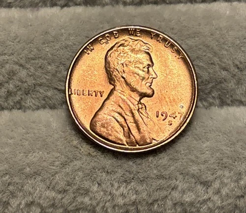 1947-S Lincoln Wheat Cent Penny Gem BU Red Lustrous