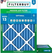 Filterbuy 19x21x2 MERV 13 Air Filter Replacement HVAC Furnace