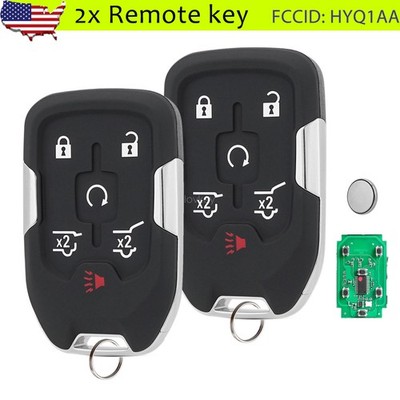 2 For 2015-2020 GMC Yukon XL Chevy Tahoe Suburban Smart Prox Remote Car Key Fob