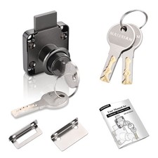 Naissian Cabinet Locks with Keys, Home Desk Lock for Drawer 7/8" Office F