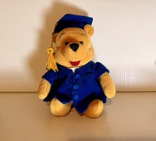 Disney Winnie The Pooh Graduation / Blue Gown / Mini Bean Bag Plush 8  