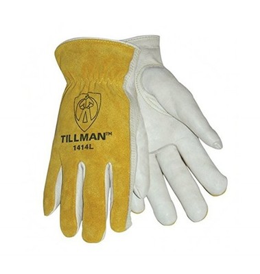 Tillman 1414 Top Grain/Split Cowhide Drivers Gloves - pack of 4 pairs Large
