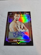 2011 Topps WWE Classic Authentic Autograph Card - CM PUNK SSP Auto