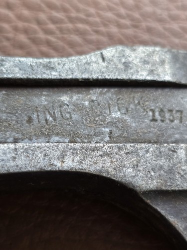 WW2 Vintage King Dick 4 1/4" adjustable wrench unusual jaws AM 1937 - Picture 9 of 15