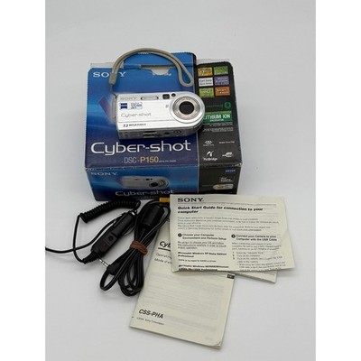 Sony Cyber-shot DSC-P150 7.2MP Vintage Digital Camera Carl Zeiss