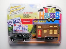 TINY HOUSES GREEN 1996 DODGE RAM 1500 PICKUP WITH TINY HOUSE BY JOHNNY LIGHTNING