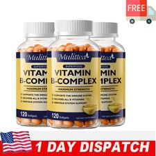 3X Vitamin B Complex Supplement - Super B Vitamin, Immune Boost, Energy