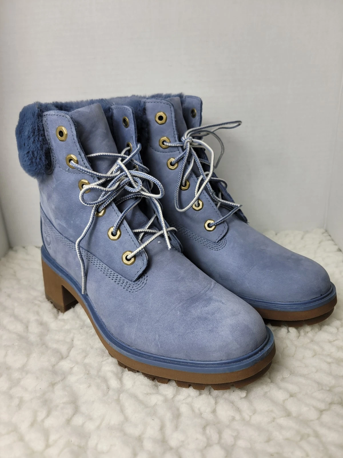 Stivali impermeabili Timberland Kinsley 6 pollici da donna taglia 9 blu scamosciato A2HSA073