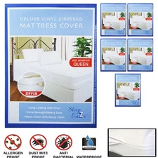 6Pack Queen Size Zippered Mattress Covers Waterproof Dust and Bug Protection