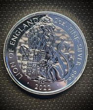 2022 2oz Lion of England Silver coin