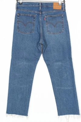 LEVI’S WEDGIE STRAIGHT Premium Big E Stretch Raw Hem Jeans Damen Größe W29... - Bild 1 von 4