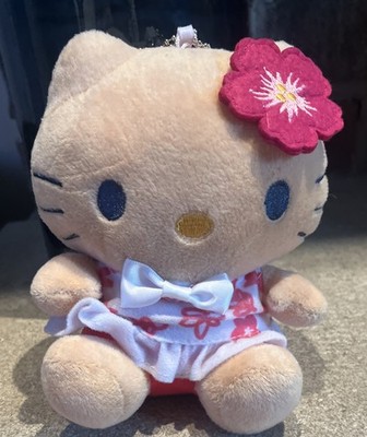 Sanrio Guam Donki Tan Hello Kitty Keychain Plush Animal Cat EUC | eBay