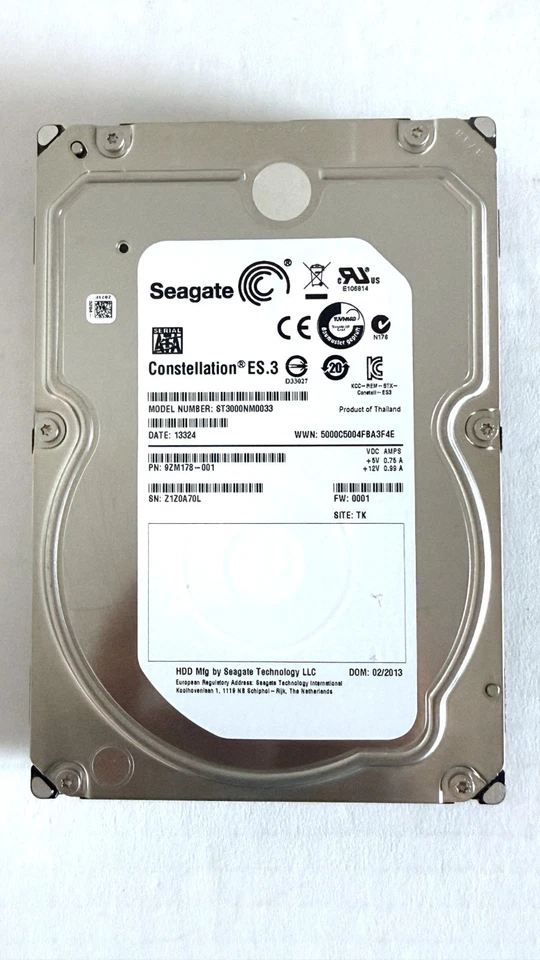 Seagate 3TB Constellation 3.5" ST3000NM0033 SATA HDD. 7200rpm. OPEN BOX - Image 2 of 4
