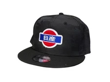 DATSUN Kanji Snapback Flat Bill Ball Cap Hat Nissan Z Car 210 JDM 510 620 New