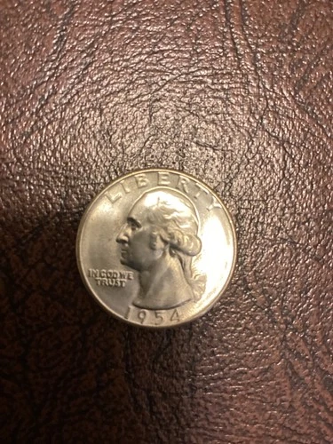 1954 S Washington Quarter Gem BU 90% Silver Free Shipping