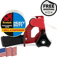 3M Scotch Tape Gun Dispenser with 1 Heavy Duty 3850 Shipping Packaging Rolls NEW