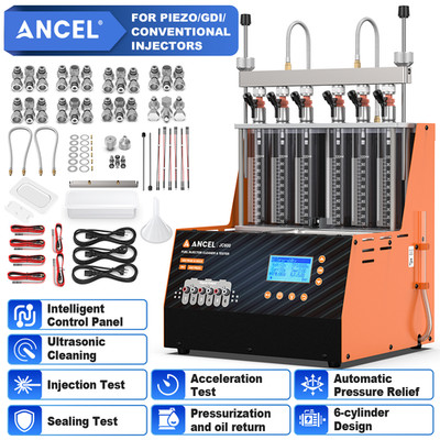 GDI Piezo Fuel Injector Cleaner Tester Ultrasonic Injector Cleaning Machine EFI