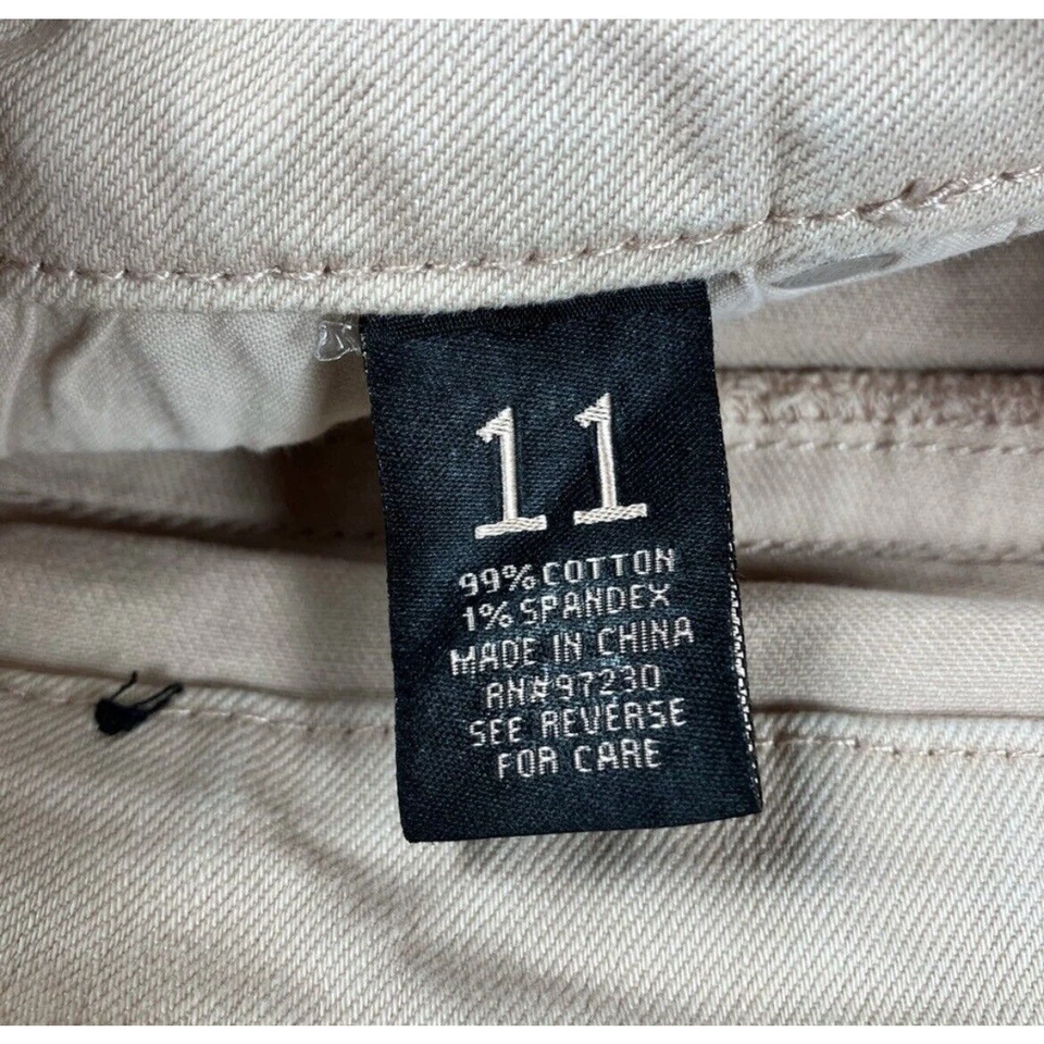 Почти знаменитые короткие джинсовые шорты женские размер 11 розовая джинсовая ткань средняя посадка срезанные младшие - Изображение 3 из 4