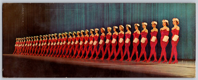 Postcard Oversize The Rockettes Radio City Music Hall  New York City New York