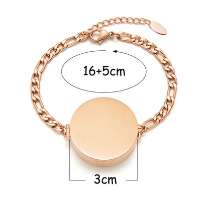 Stainless Steel Lip Balm Locket Bracelet