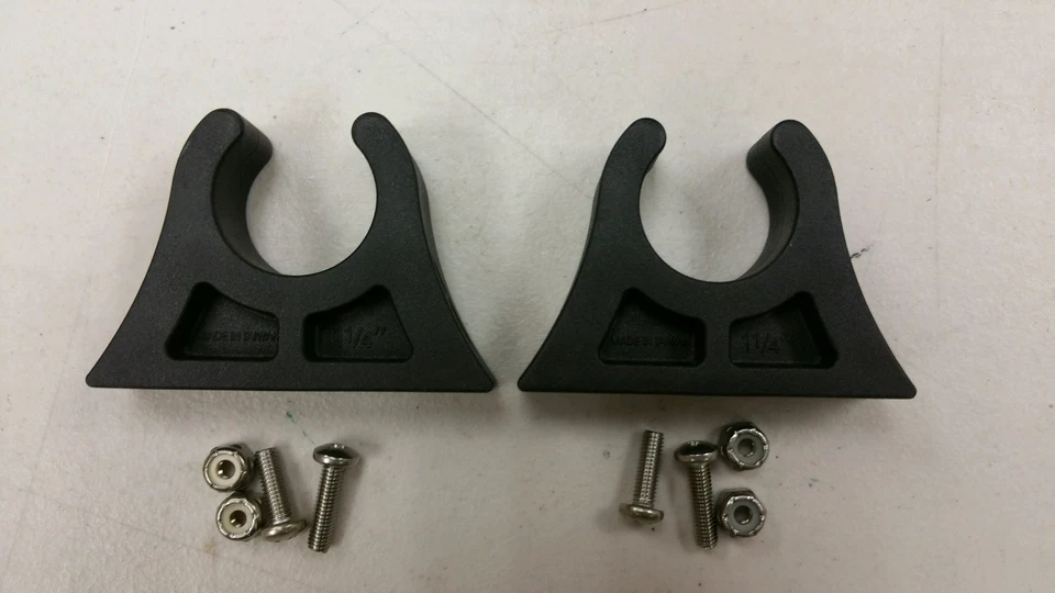 Kayak or Canoe Paddle Holder Mount Rubr Clips 2 PACK Shoreline Marine SL76670