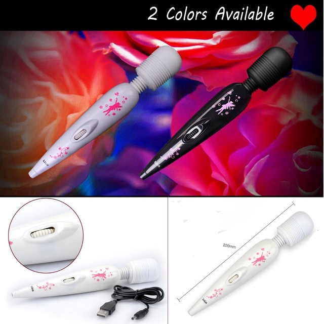 Hot Fairy Pocket Mini Magic Wand Massager USB Charge Cute Body Massage