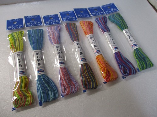 JAPANESE Embroidery SASHIKO Olympus Thread 20m MIX COL 71-77 - Picture 6 of 27