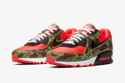 Nike Air Max 90 SP Reverse Duck Camo Solar Red 2024 CW6024-600 US