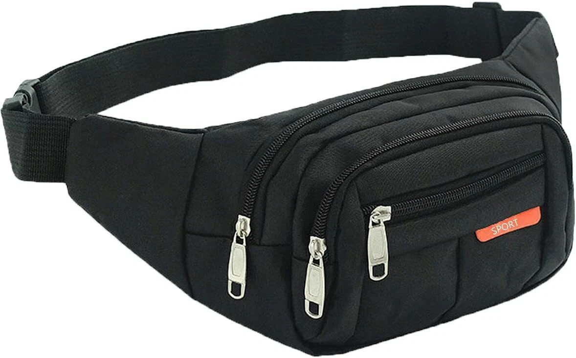 Men Women Fanny Pack Belt Waist Bag Cross body Sling Shoulder Travel Sport  Pouch