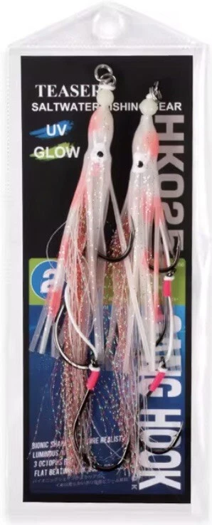 Ganchos de marcha de repuesto híbridos Octo Jigging lento 2 juegos de ganchos 6/0 Foto 4 de 4