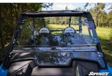 SuperATV Scratch Resistant Flip Windshield For Polaris RZR XP Turbo
