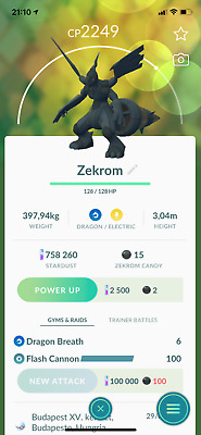 Zekrom Pokemon Trade Go