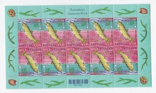 Full Sheet Collection Latvia 2024 Underwater Flora and Fauna Fish