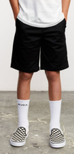 new RVCA Boys Weekday Stretch Shorts Black 22