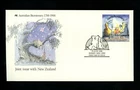 Postal History Australia FDC #1086 Bicentennial koala kiwi New Zealand 1988