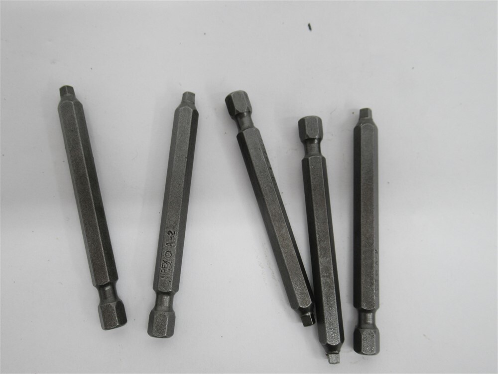 カウン** Apex 954-A-2X , 1/4'' Square Recess #2 Hex Power Drive Bits (PK 5