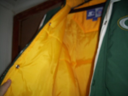 Vintage Green Bay Packers Starter Puffy Lined Parka Size M - Picture 5 of 5
