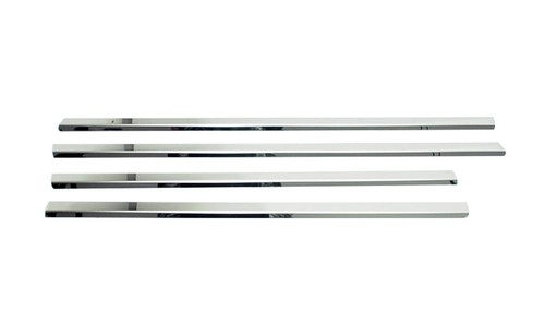 Chrome Side Door Window Sill Trim Set Covers To Fit Ford Fiesta (2002-09) - Picture 5 of 5
