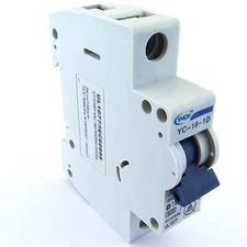 ( 6 )  YC-16-1D MCB Din Rail Circuit Breaker D Curve 16 Amp 1P 277VAC 115VDC