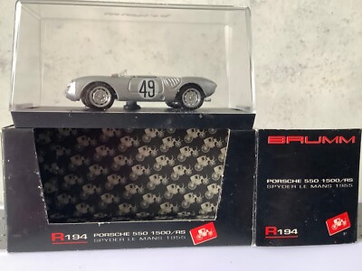   Die-Cast Brumm R194 1:43 Porsche 550 1500/RS LeMans 1955 #49 (DK15-15R2/6)