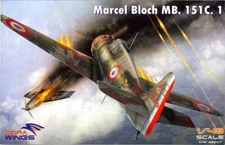 Dora Wings Models 1/48 MARCEL BLOCH MB.151C.1 French WWII Fighter
