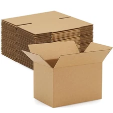 Eupako 6x4x4-Small-Shipping-Boxes-30-Pack-Brown-Corrugated-Box-Mailers, Cardb...