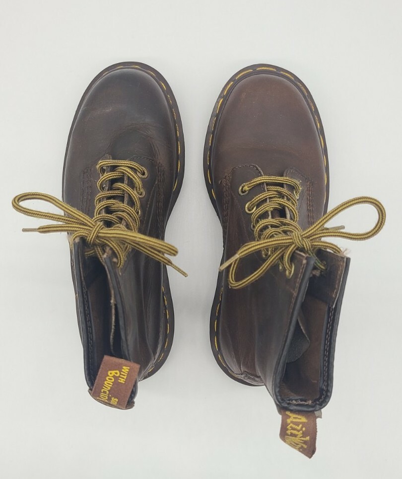 【Dr.Martens】 ★ BOOTS ★ MIE VINTAGE 1460 ★ COW LEATHER Dr. Martens - 1460 MIE in Brown and Yellow – gravitypope