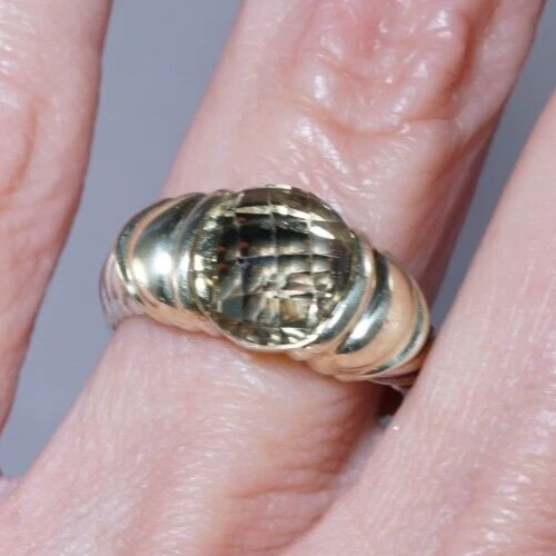 Anillo Cable Capri CITRINO Oro Amarillo 14K/Plata Esterlina DY David Yurman, Talla 8 Foto 2 de 4